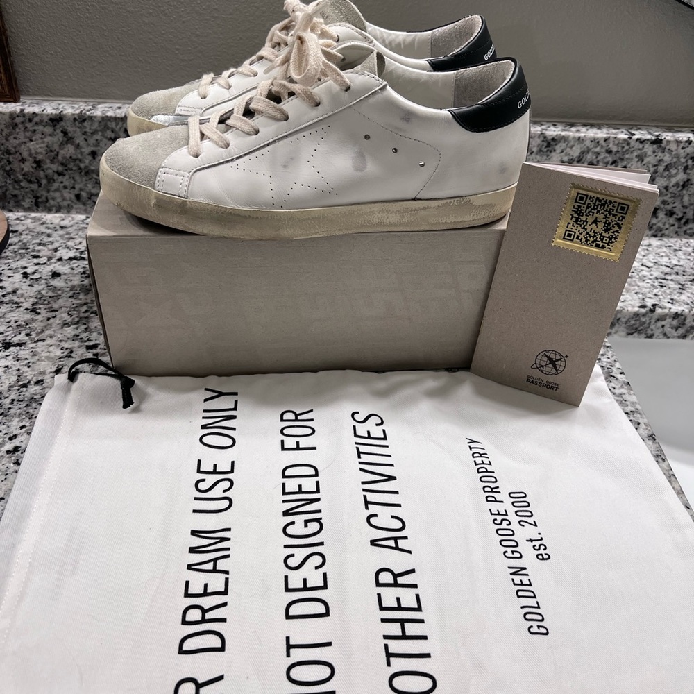 Authentic Golden Goose Super Stars size 39